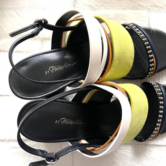 New 3.1 Phillip Lim Multi Strap Drum Sandal in Citron - Picture 9 of 13
